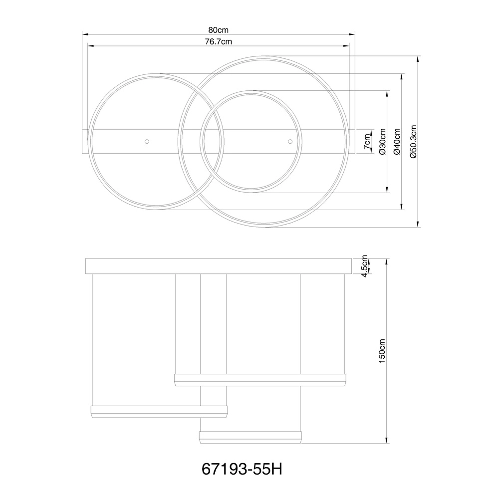 Zwarte hanglamp Halli design Globo 9007371434657