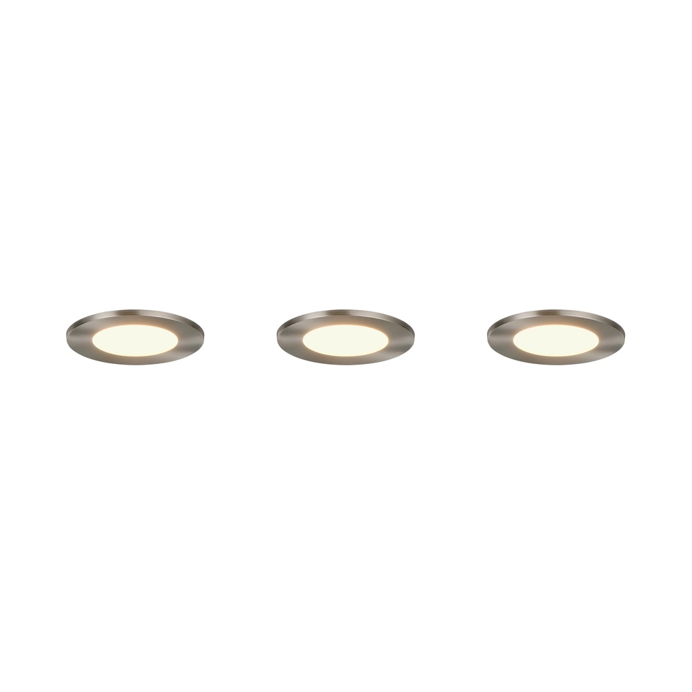 Set van 3 inbouwspots Himal nikkel IP65 Trio 4017807663808