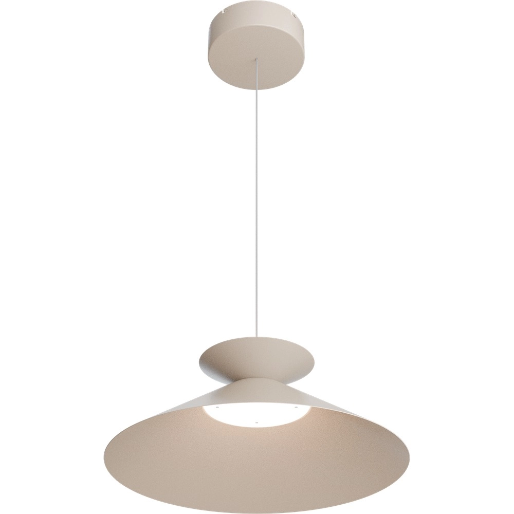 Hanglamp Ceppo beige terra Ø 45cm met uplight