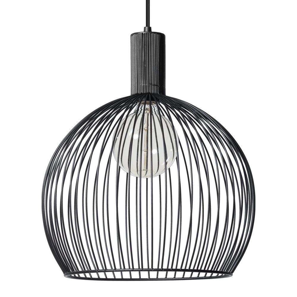 Zwarte hanglamp Wire Ø 40cm
