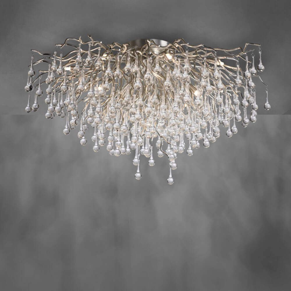 Kroonluchter Icicle metaal 100cm Paul Neuhaus 4012248352113