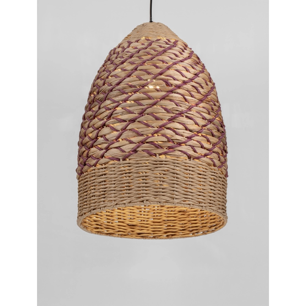Hanglamp Mapi Ø 37cm rood met bruin Lyora 5212017477323