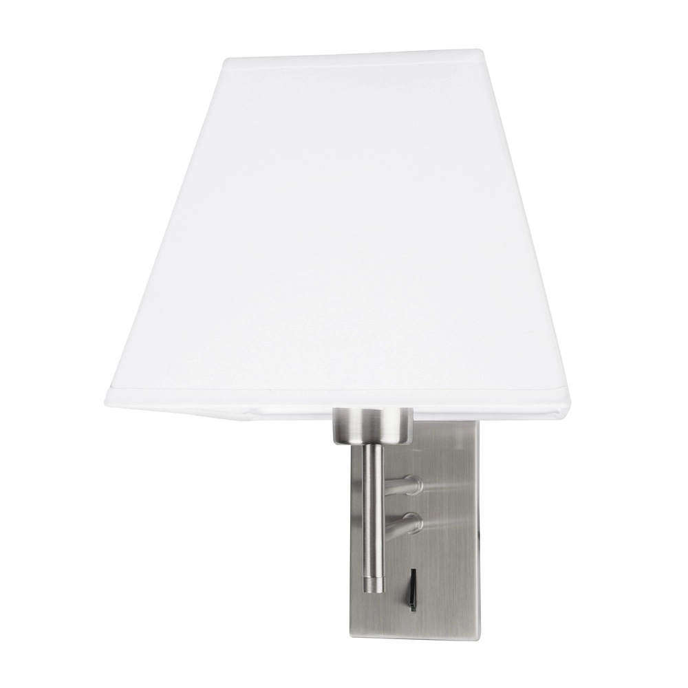 Wandlamp Logan wit met chroom Lyora 5212017411020