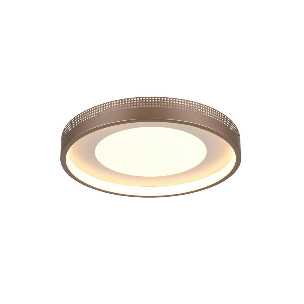 Moderne plafondlamp Solea mokka bruin