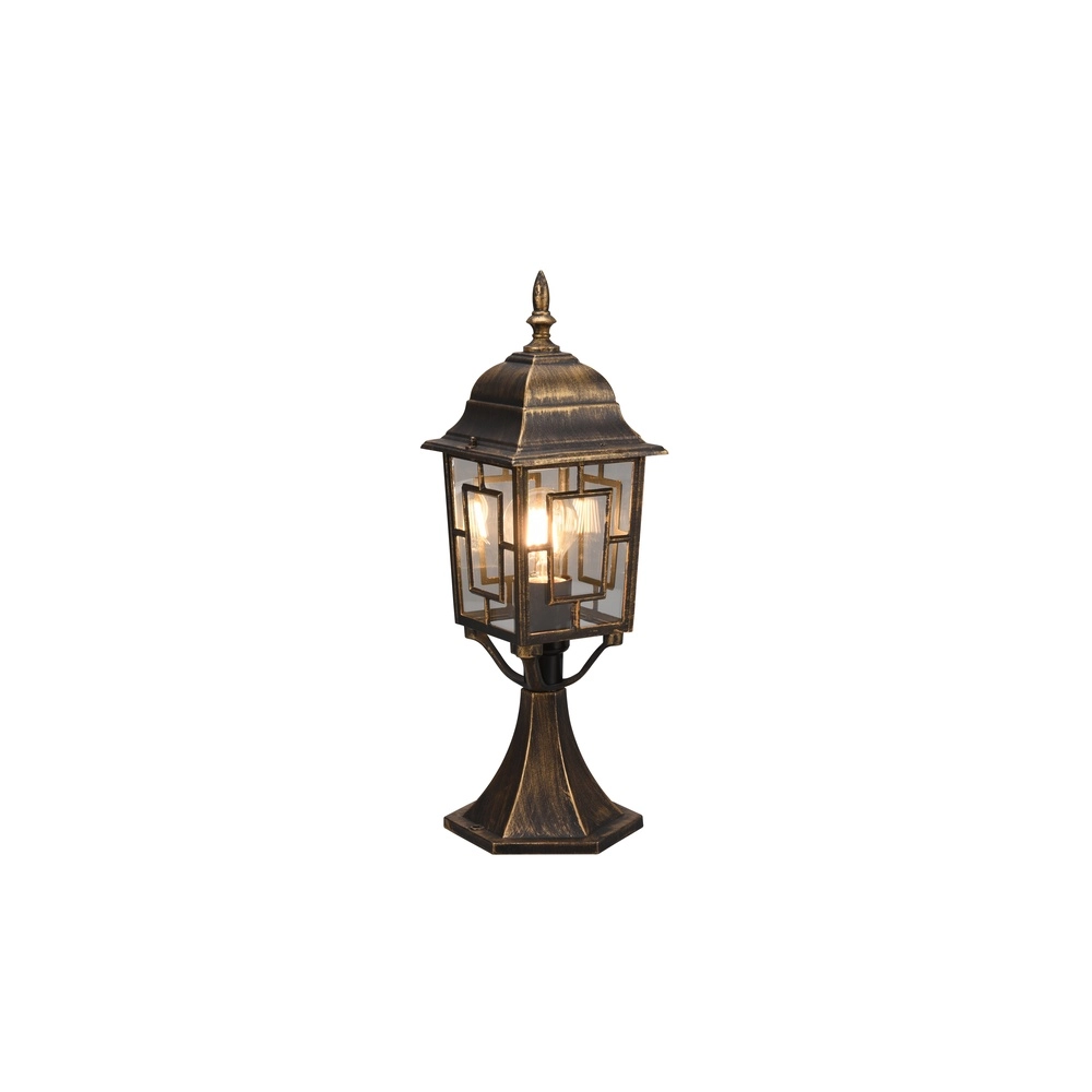 Sokkellamp Volturno antiek bruin