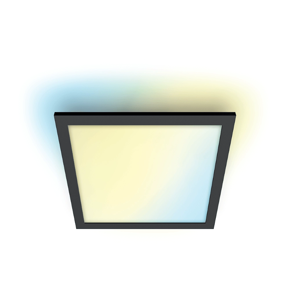 Plafonnière Panel zwart - 36W