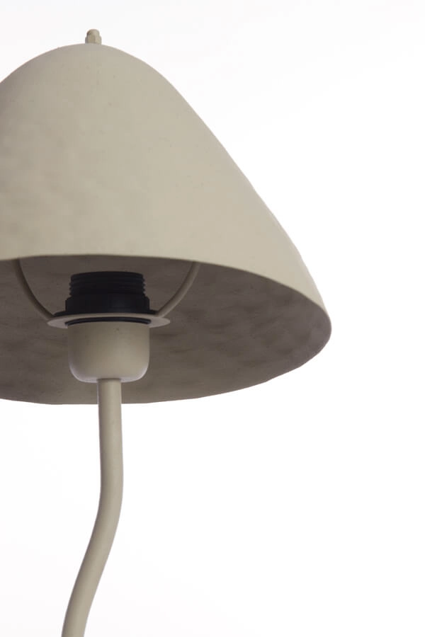 Tafellamp Elimo Ø 25cm x 60cm crème Light & Living 8717807705190