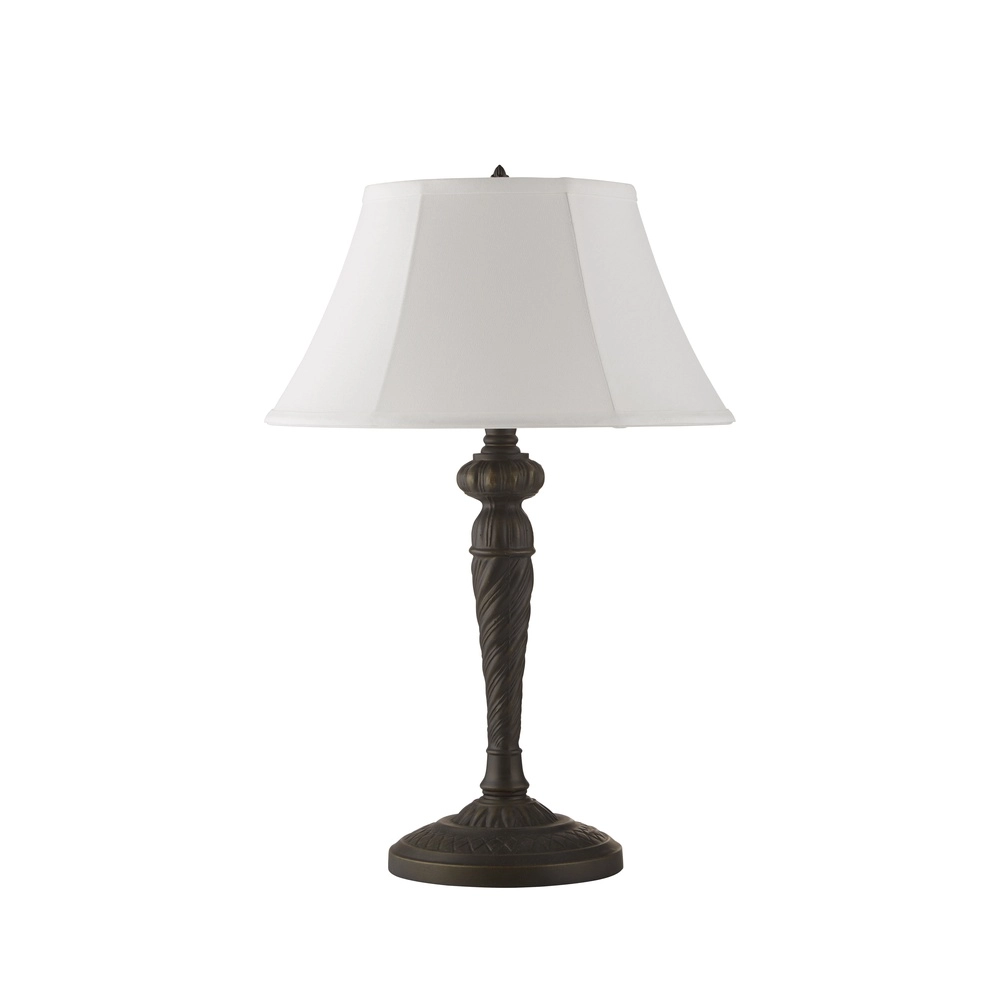 Klassieke tafellamp Amy antiek messing 53cm
