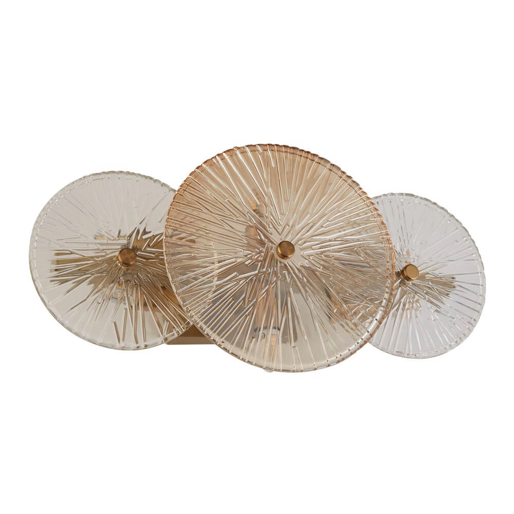 Plafondlamp Wagon Wheel goud Searchlight 5053423247632