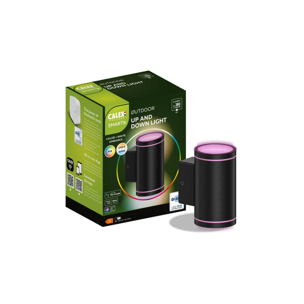 Smart buitenlamp Link 2L up down - zwart Circle 8712879149569