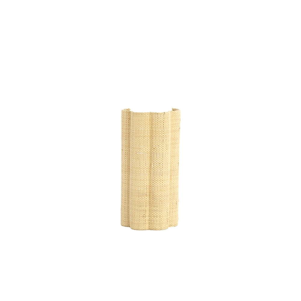 Japandi wandlamp Verdantia 30cm - raffia naturel