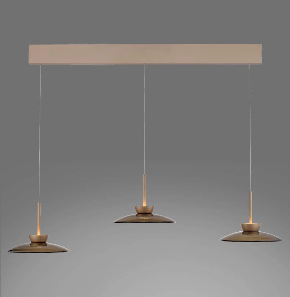 3-lichts hanglamp Pure Moon brons Paul Neuhaus 4012248383940