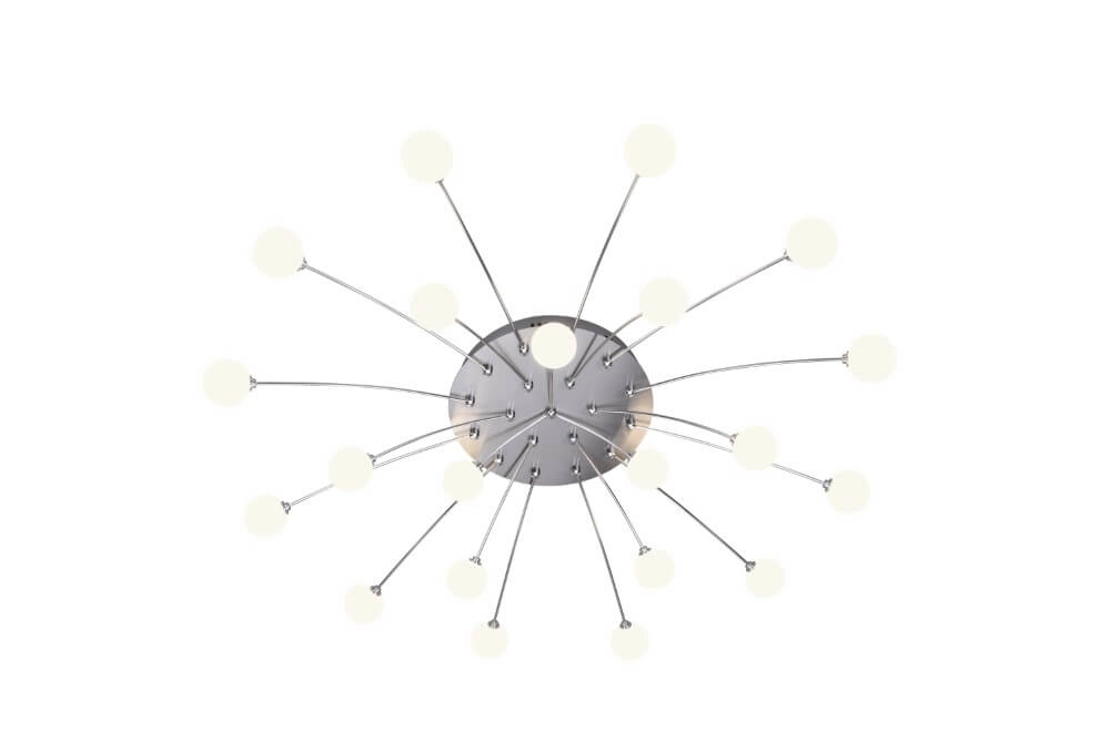 Design plafondlamp Bullet nikkel Trio 4017807539226