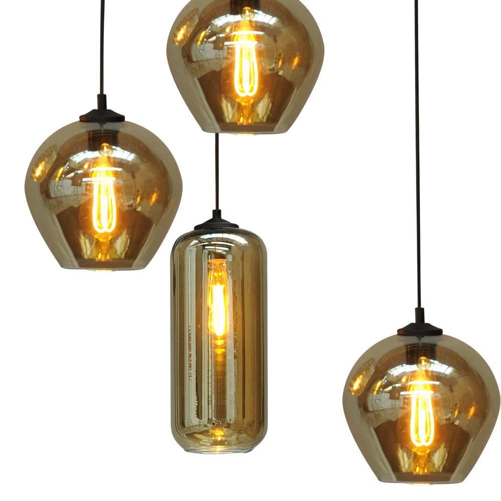 Hanglamp Quinto Smoke 5-lichts Curiosa Masterlight 8718121242910