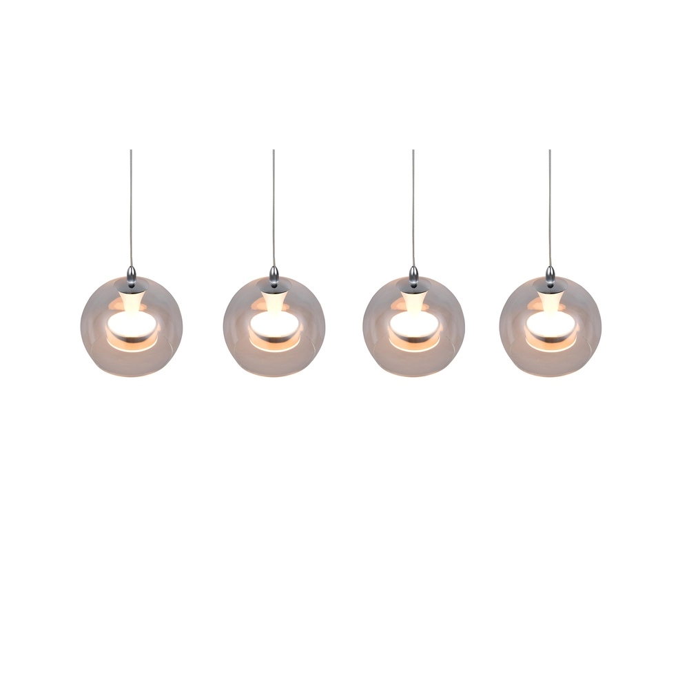 Hanglamp Flynt 4-lichts chroom Trio 4017807671018