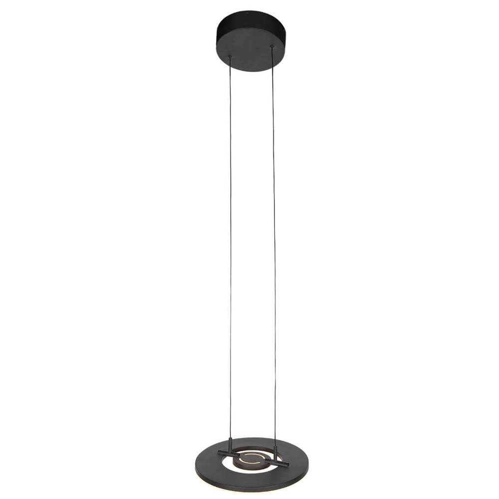 Strakke hanglamp Soleil Ø 32cm zwart Steinhauer 8712746176681