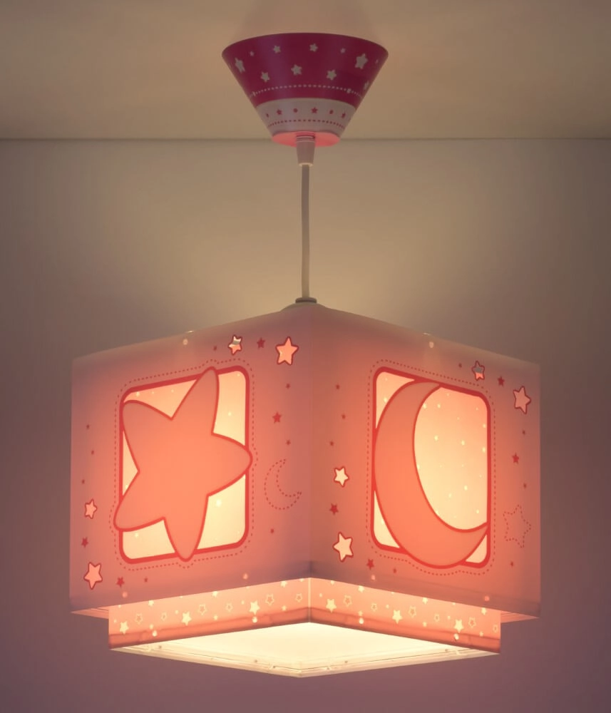 Kinderkamer hanglamp Moonlight roze Dalber 8420406002873