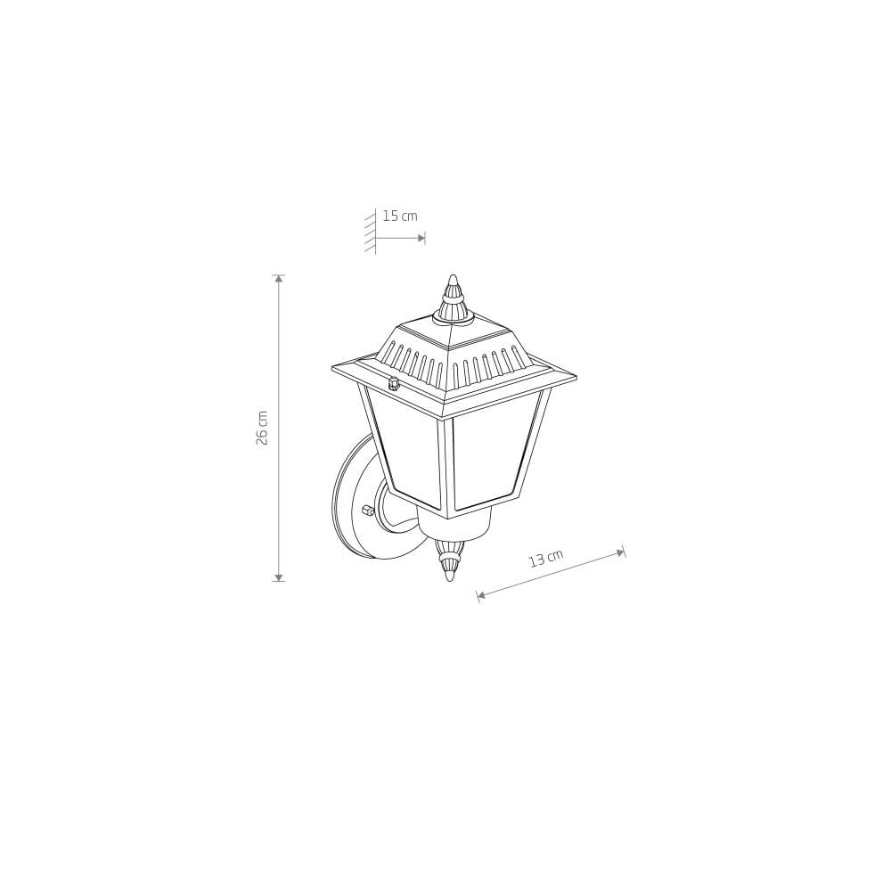 Wandlamp Ana zwart Lyora 5903139104999