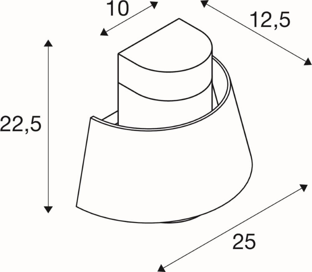 Roestbruine muurlamp Photoni 1x E27 SLV 4024163281003