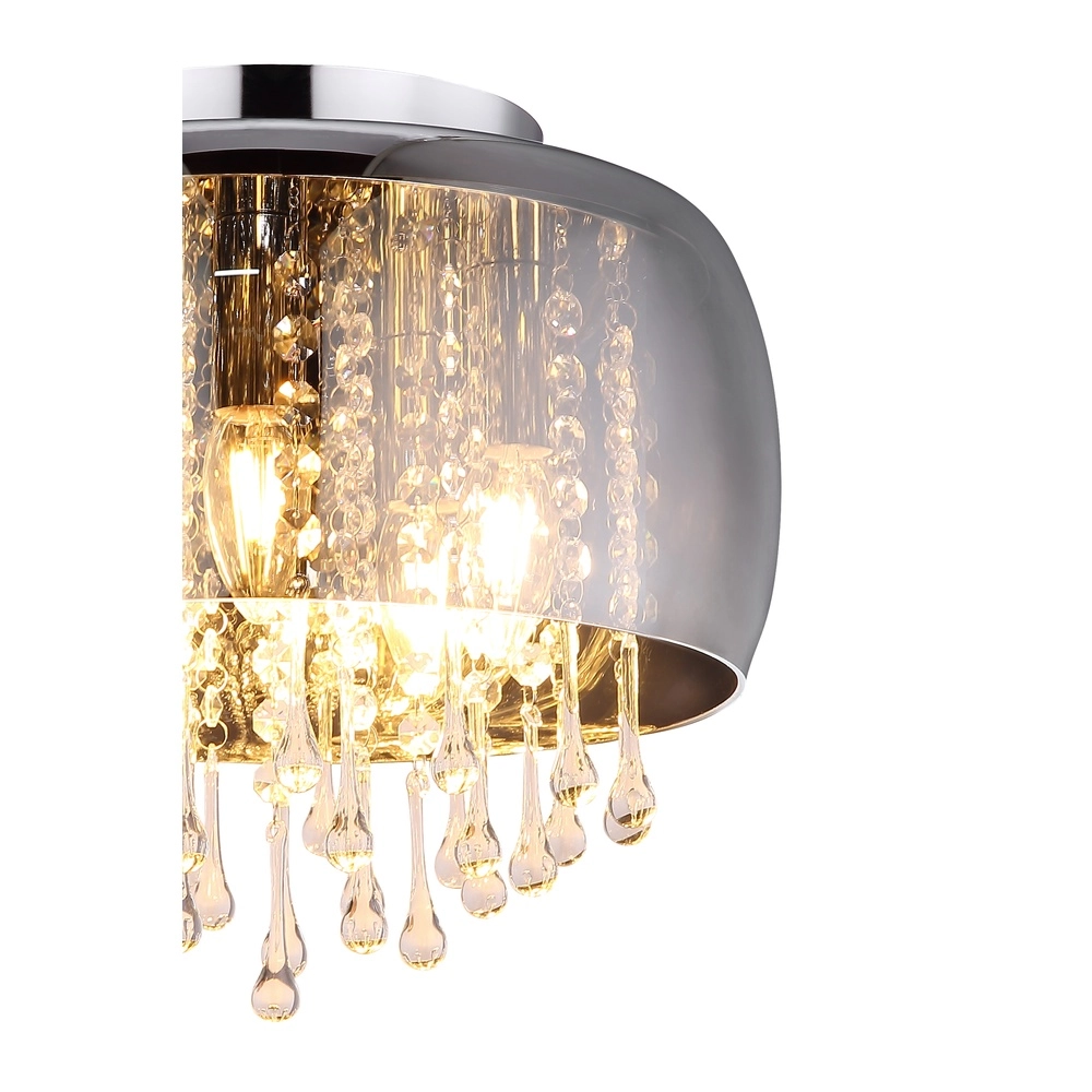Plafondlamp Kalla Ø 35cm chroom Globo 9007371388707