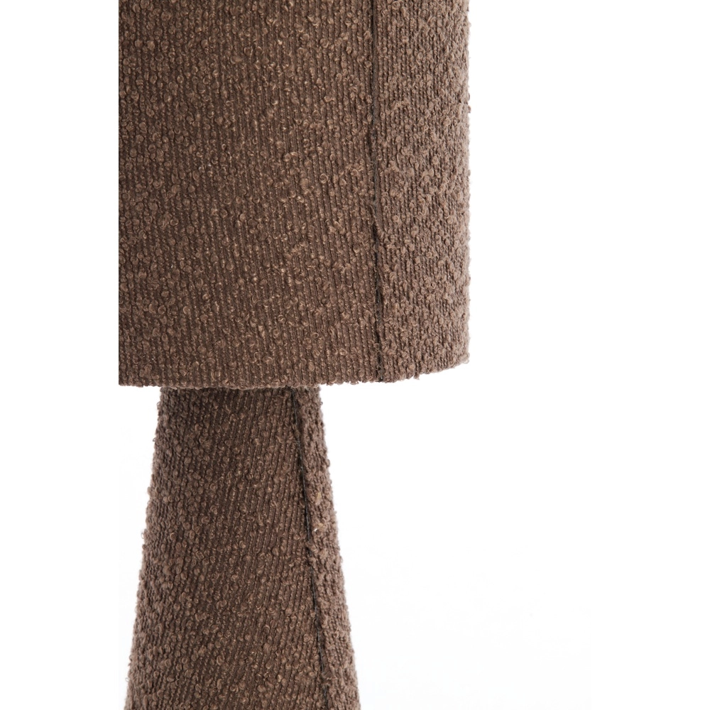 Boucle schemerlamp Micky 58cm - bruin Light & Living 8717807782764