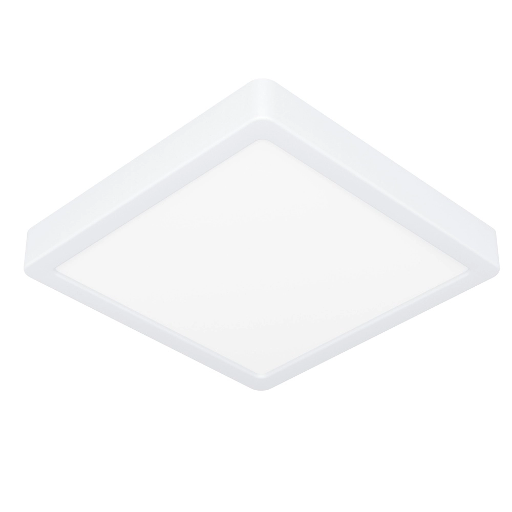 Plafonnière IP44 Fueva 6 vierkant - wit - 22x22cm