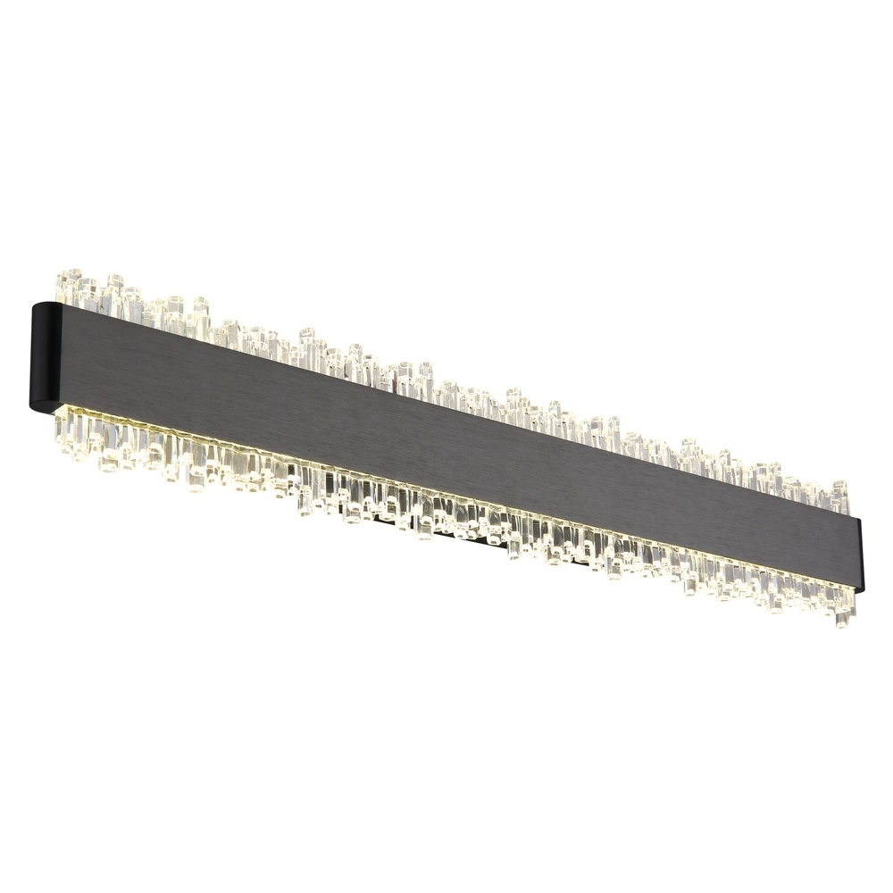 Zwarte wandlamp Stalagmita 48cm