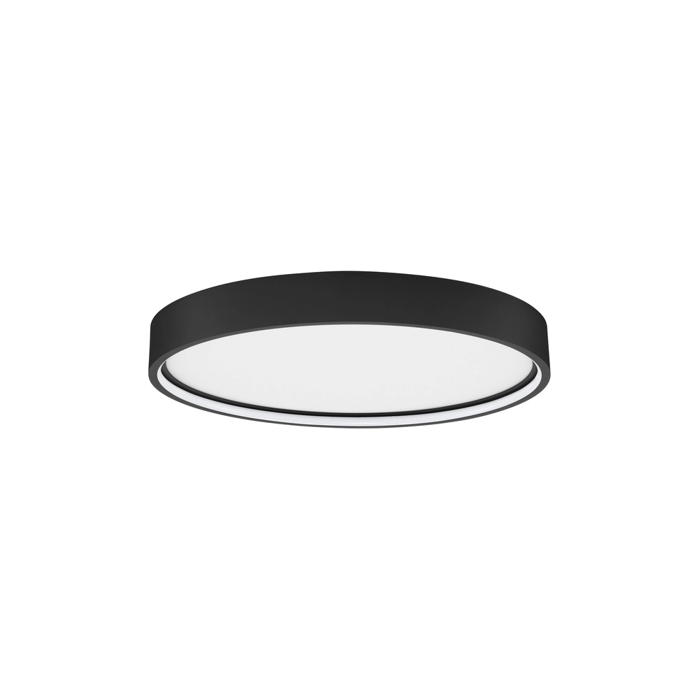 Ronde plafondlamp Olaf zwart Ø 45cm