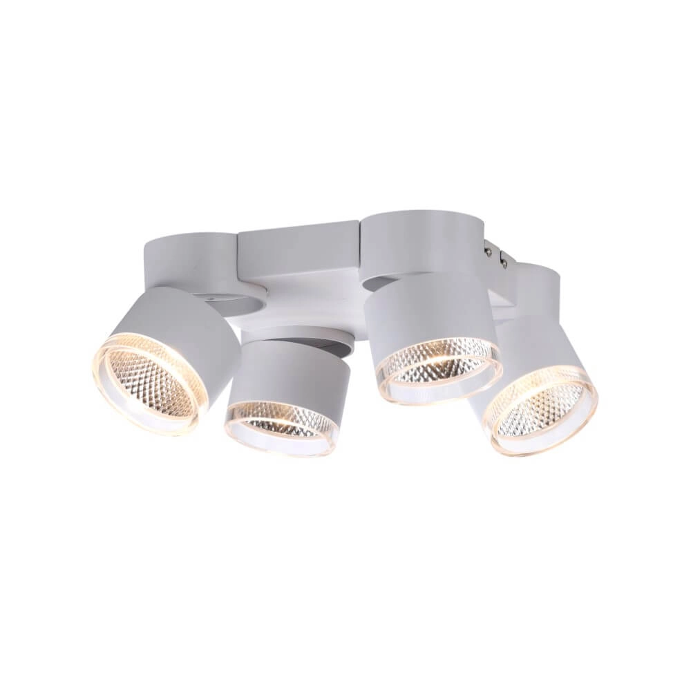 Witte plafondlamp Pure Nola 4-lichts Paul Neuhaus 4012248374559