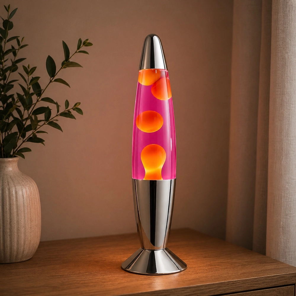 Lavalamp Retro-Lava chroom Brilliant 4004353477386