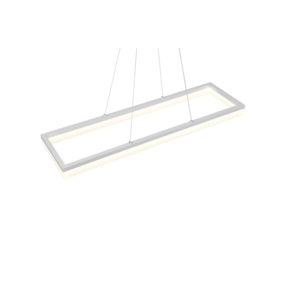 Strakke hanglamp Camino wit Trio 4017807655780