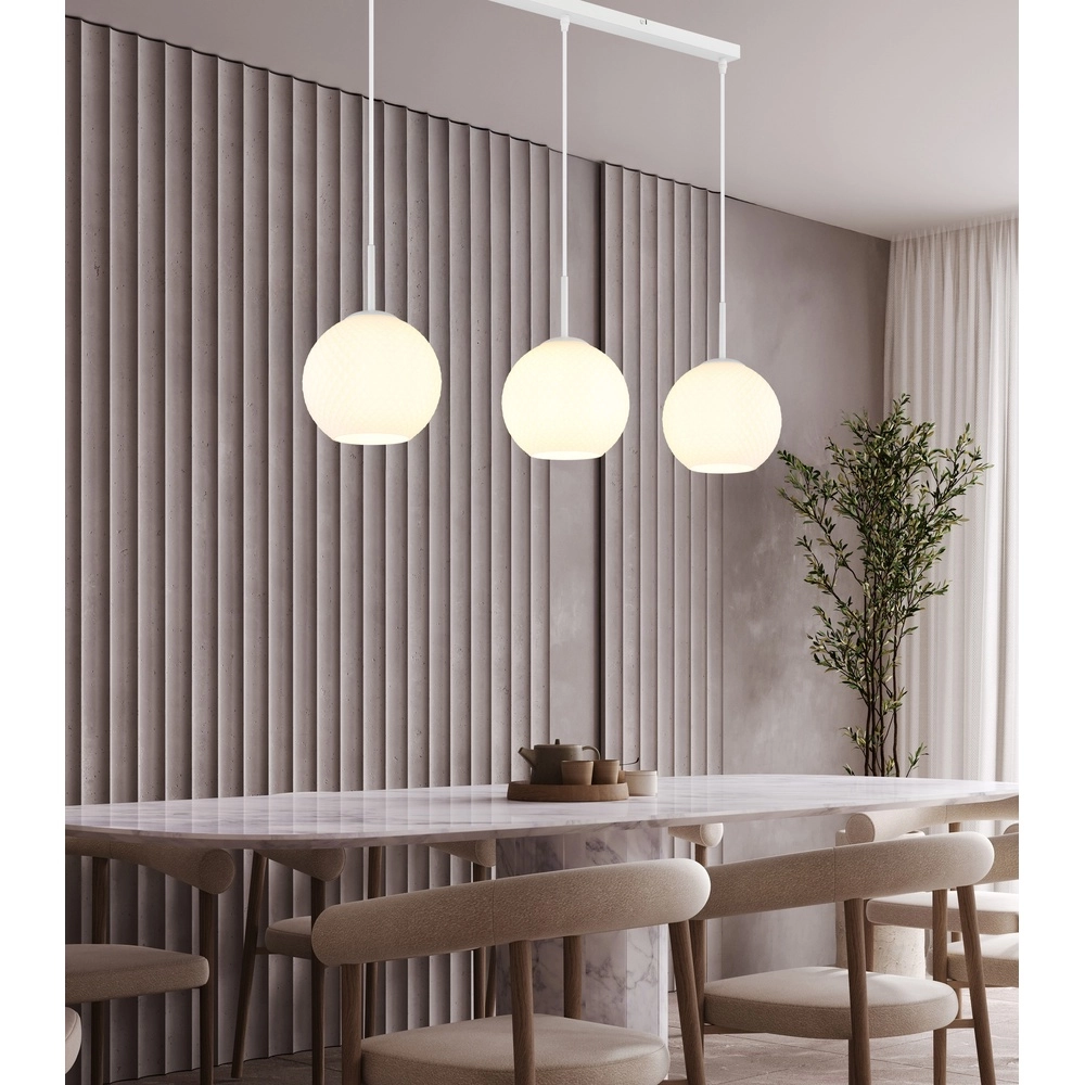 3-lichts hanglamp Andre wit Globo 9007371583461