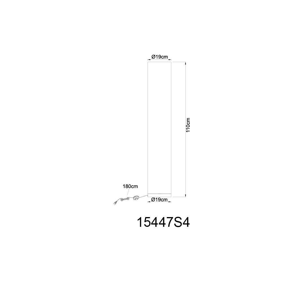 Design vloerlamp Ava nikkel Globo 9007371402892