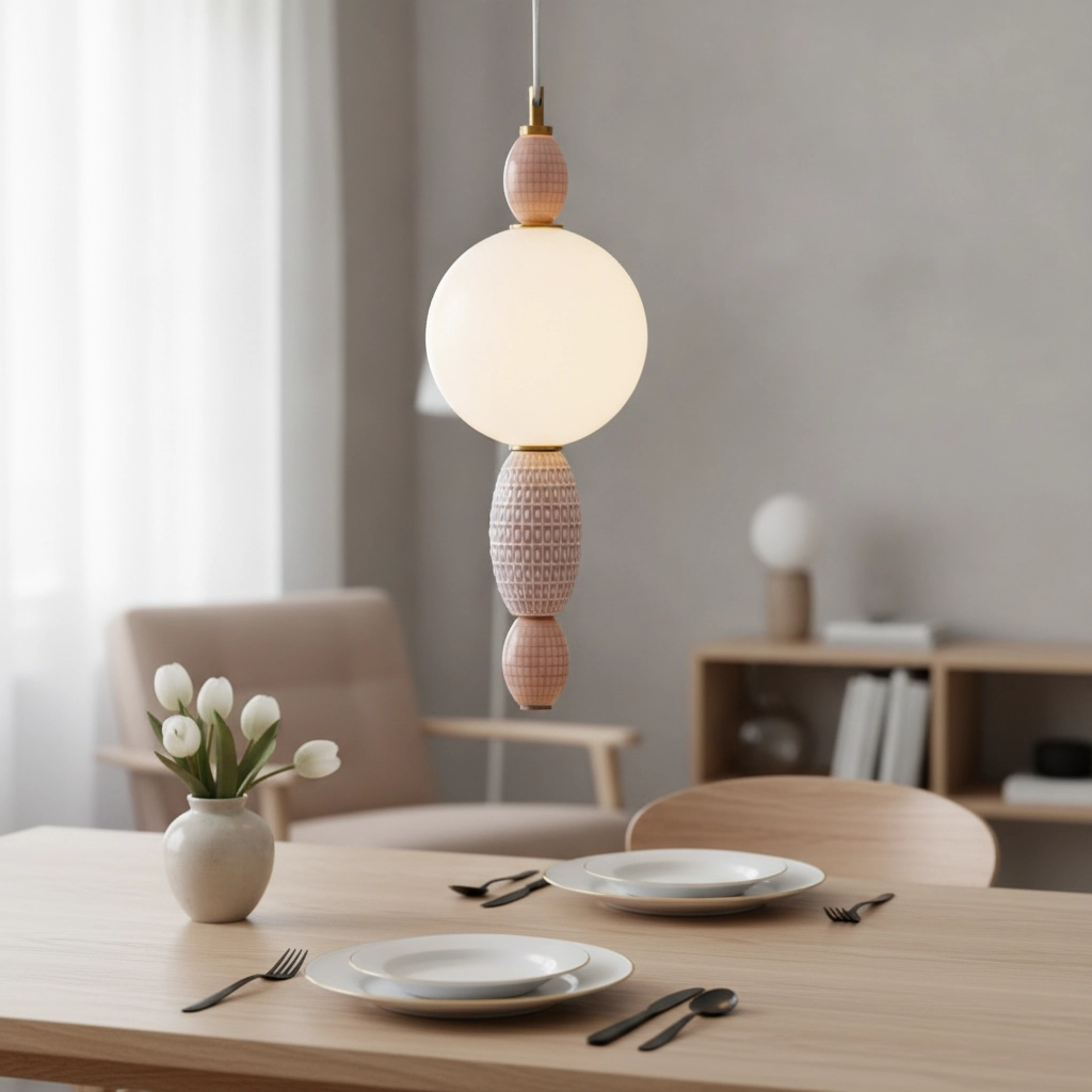 Hanglamp Obrie S gekleurd keramiek