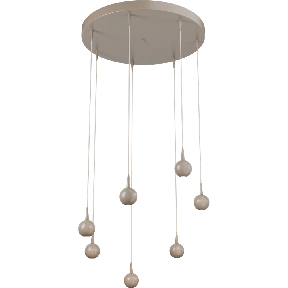 7-lichts hanglamp Talana beige terra Ø 50cm DTW