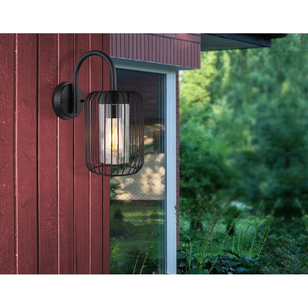 Wandlamp Nina zwart Globo 9007371438181