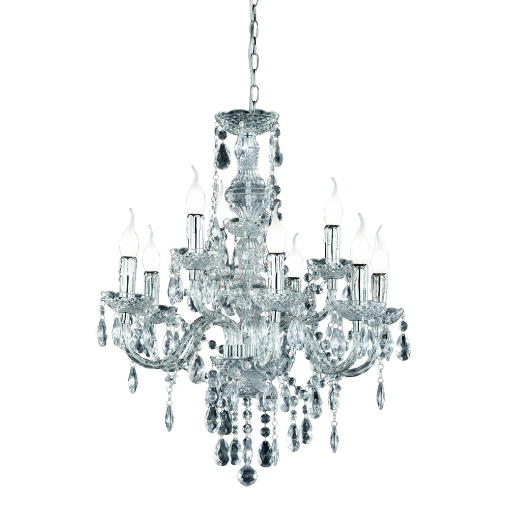Kroonluchter Luster Crystal 61cm 9-lichts transparant