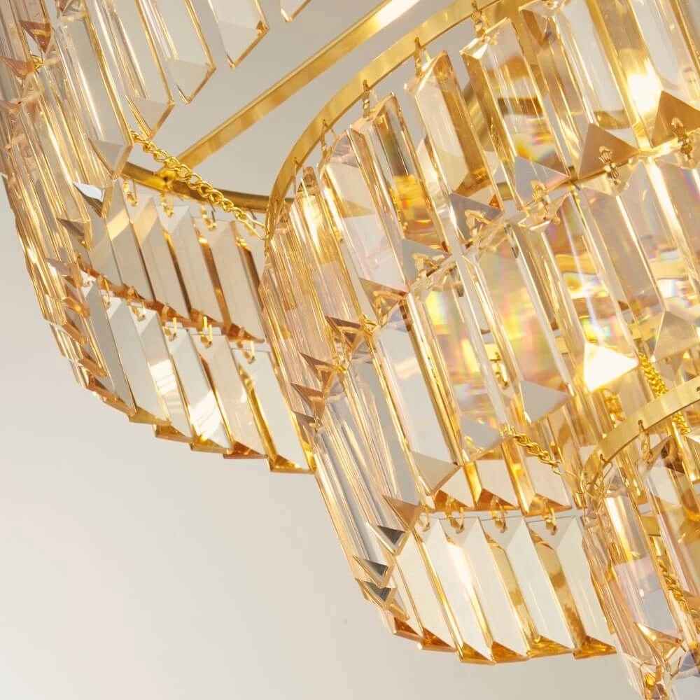 Gouden kroonluchter Empire Ø 50cm Searchlight 5053423249919