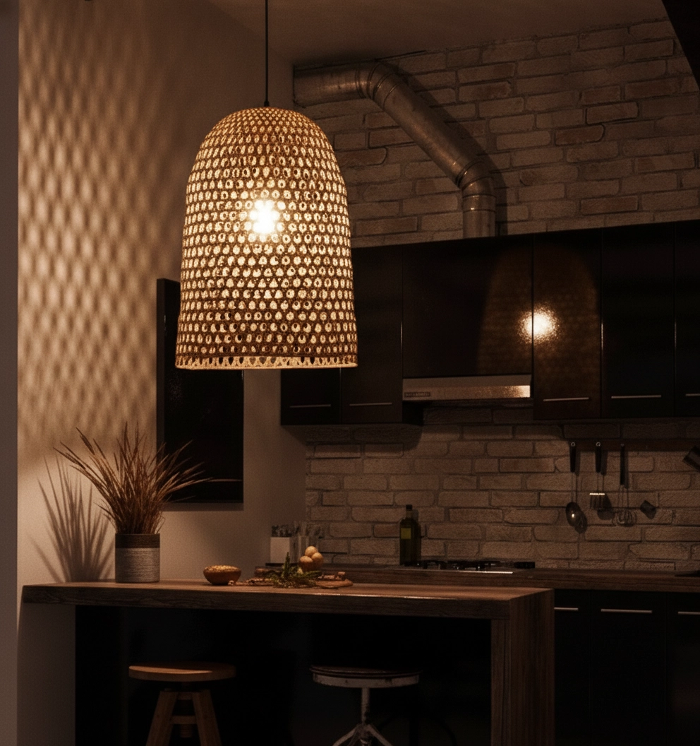 Hanglamp Aurora rotan Ø 40,5cm