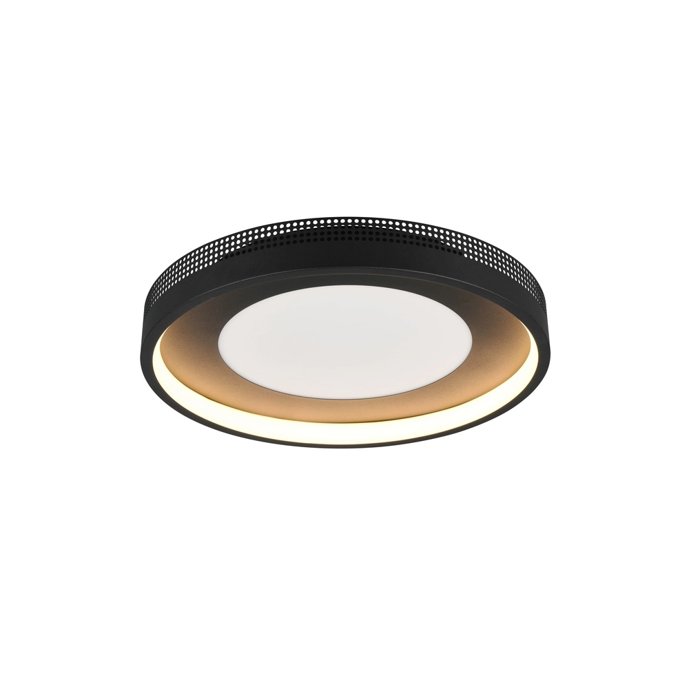 Moderne plafondlamp Solea zwart Trio 4017807660951
