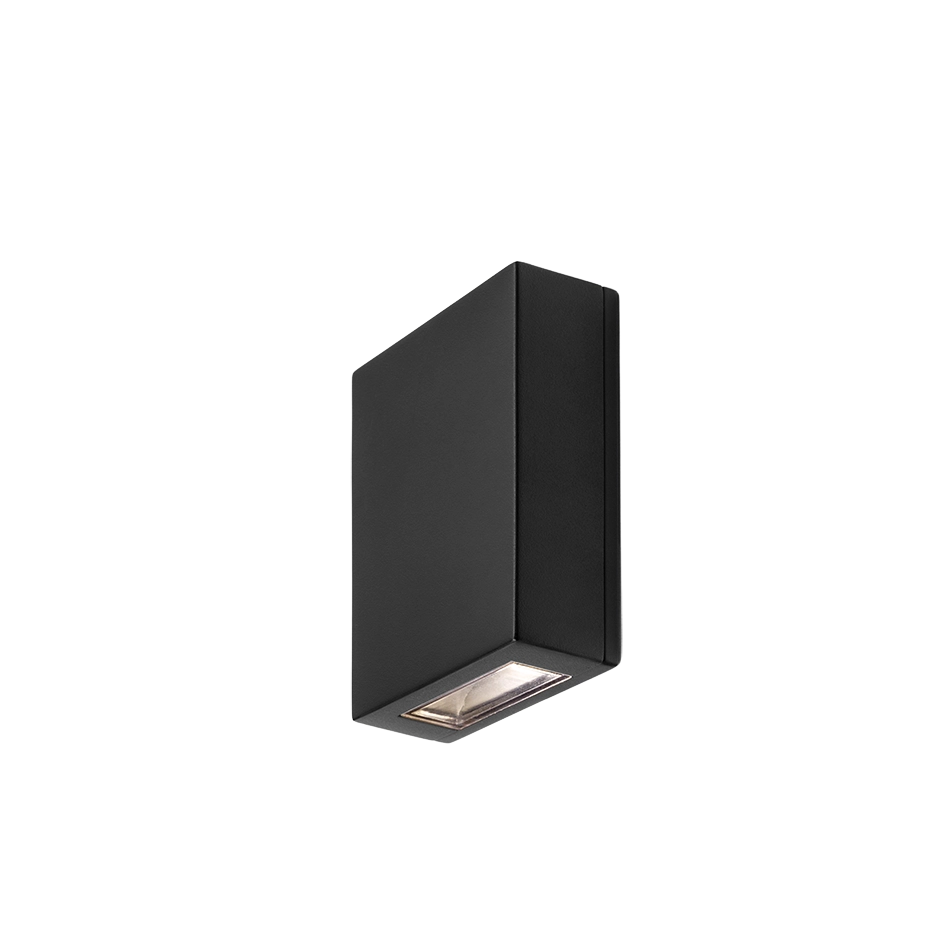 Strakke wandspot Vara zwart up & down GardenLights 8719979284817