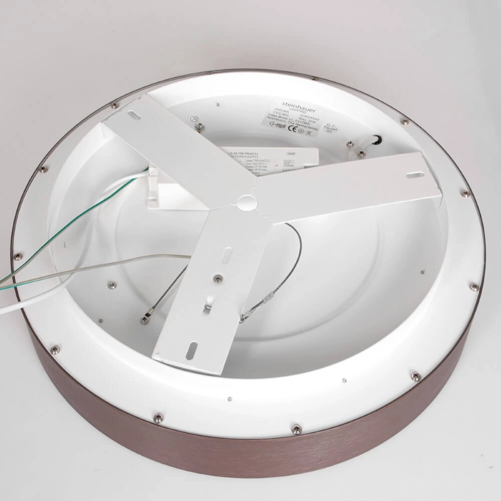 Bronzen led plafonnière Ringlede Ø 30cm Steinhauer 8712746167429