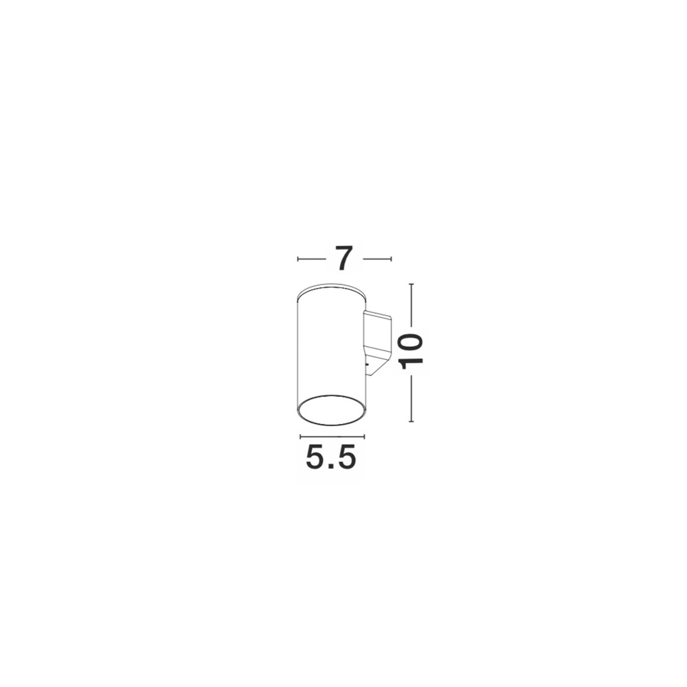 Zwarte opbouwspot Alp downlighter Lyora 5212017415875