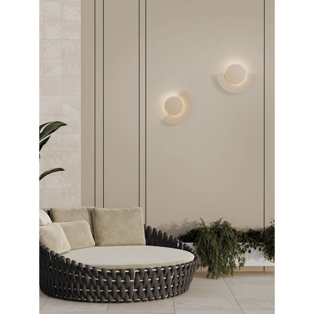 Moderne wandlamp Gloo zand bruin - 3000K