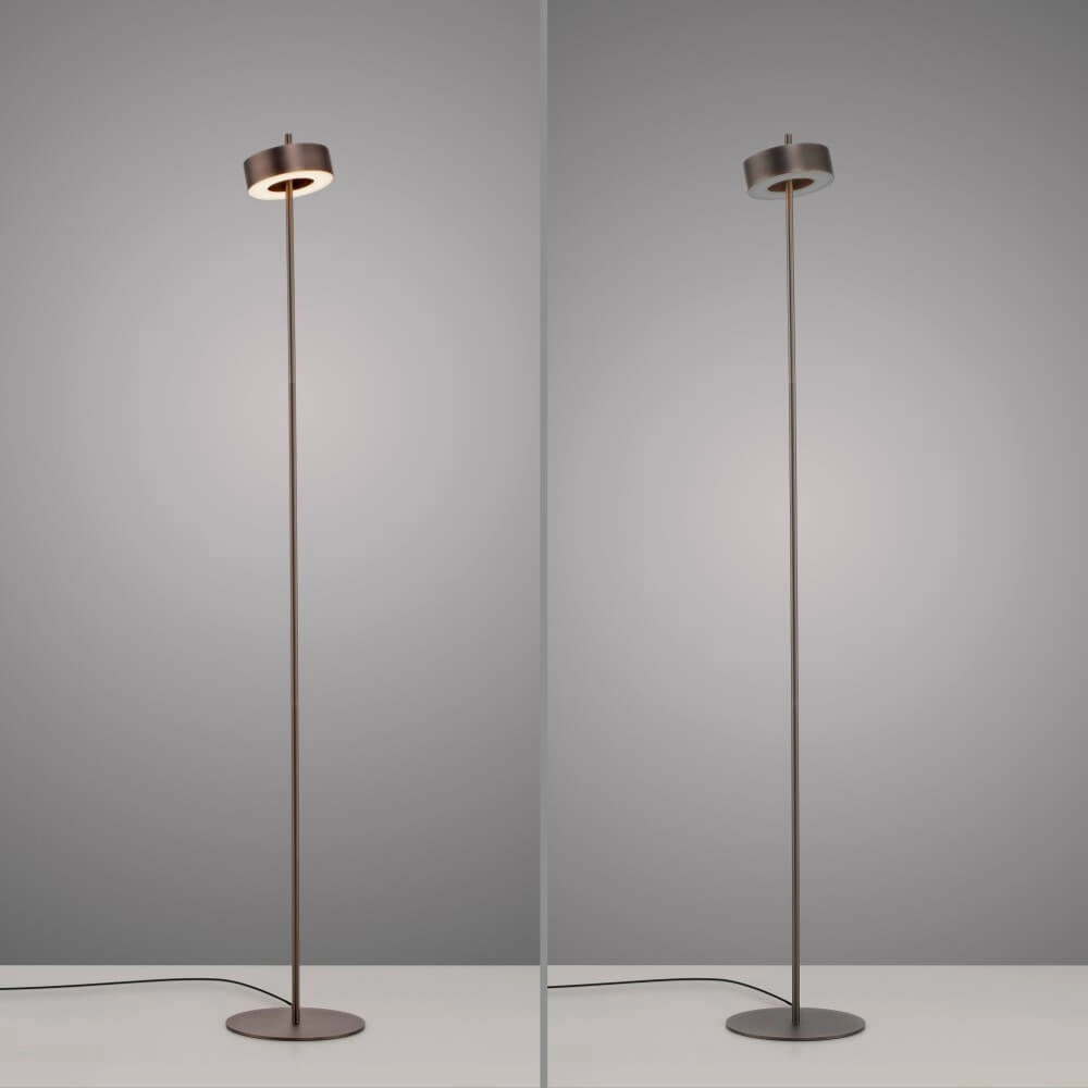 Vloerlamp Q-Rotate design bruin Paul Neuhaus 4012248383230
