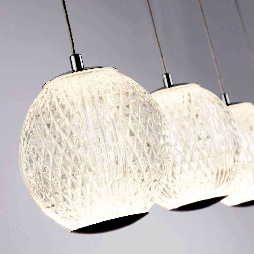 5-lichts hanglamp Allure chroom rechthoekig Searchlight 5053423242309