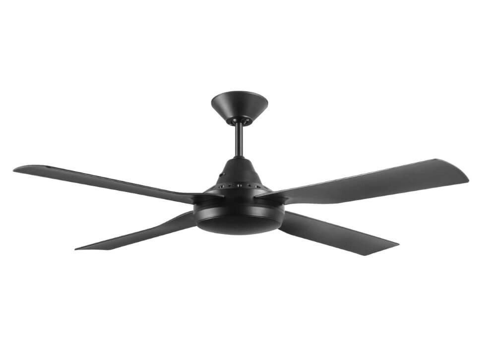 Plafondventilator zwart Moonah Ø 122cm IP55