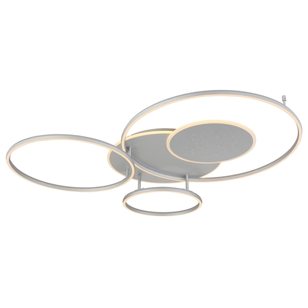 Zilvergrijze plafondlamp Johnson modern Globo 9007371580552