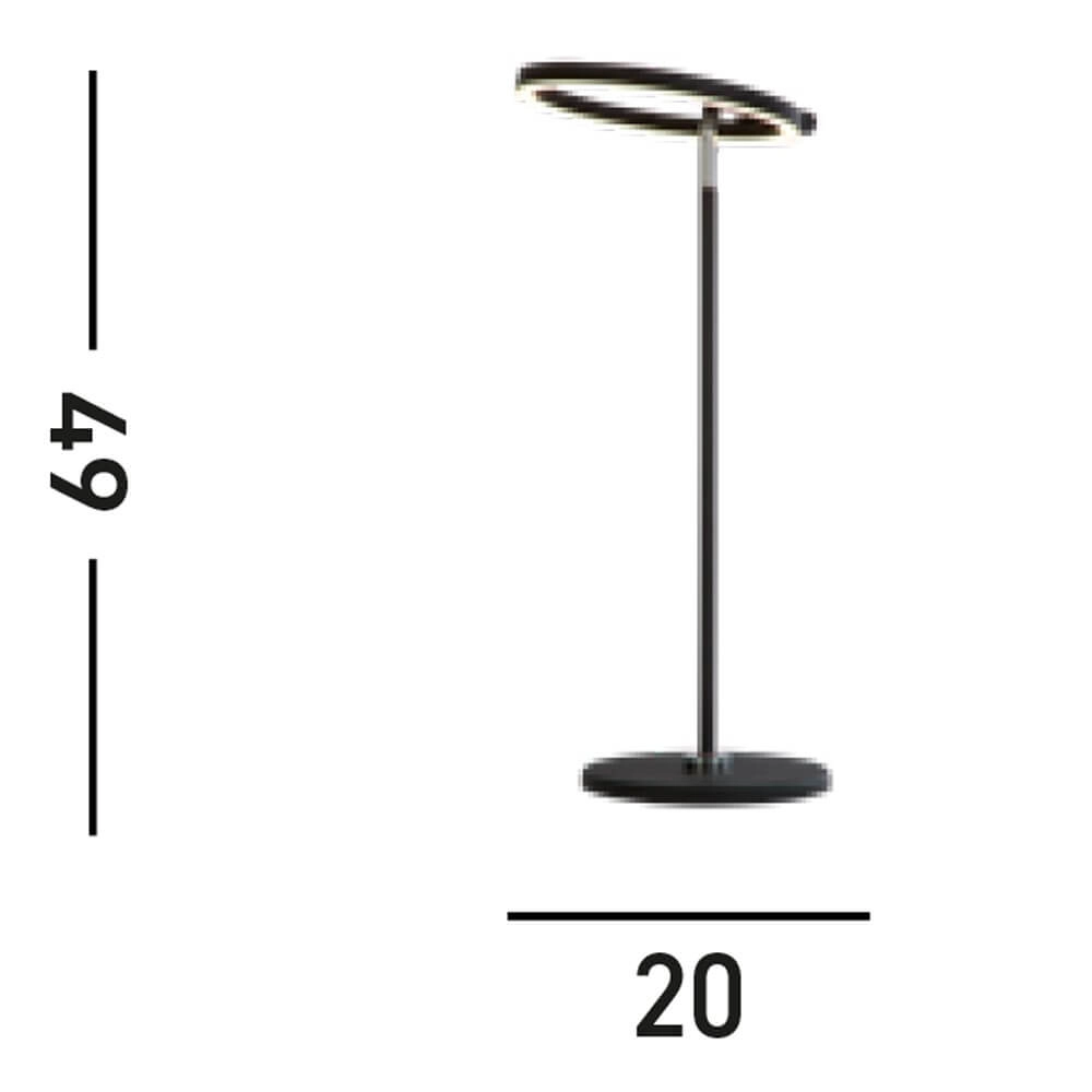 Modern table lamp Space black Searchlight 5053423274478