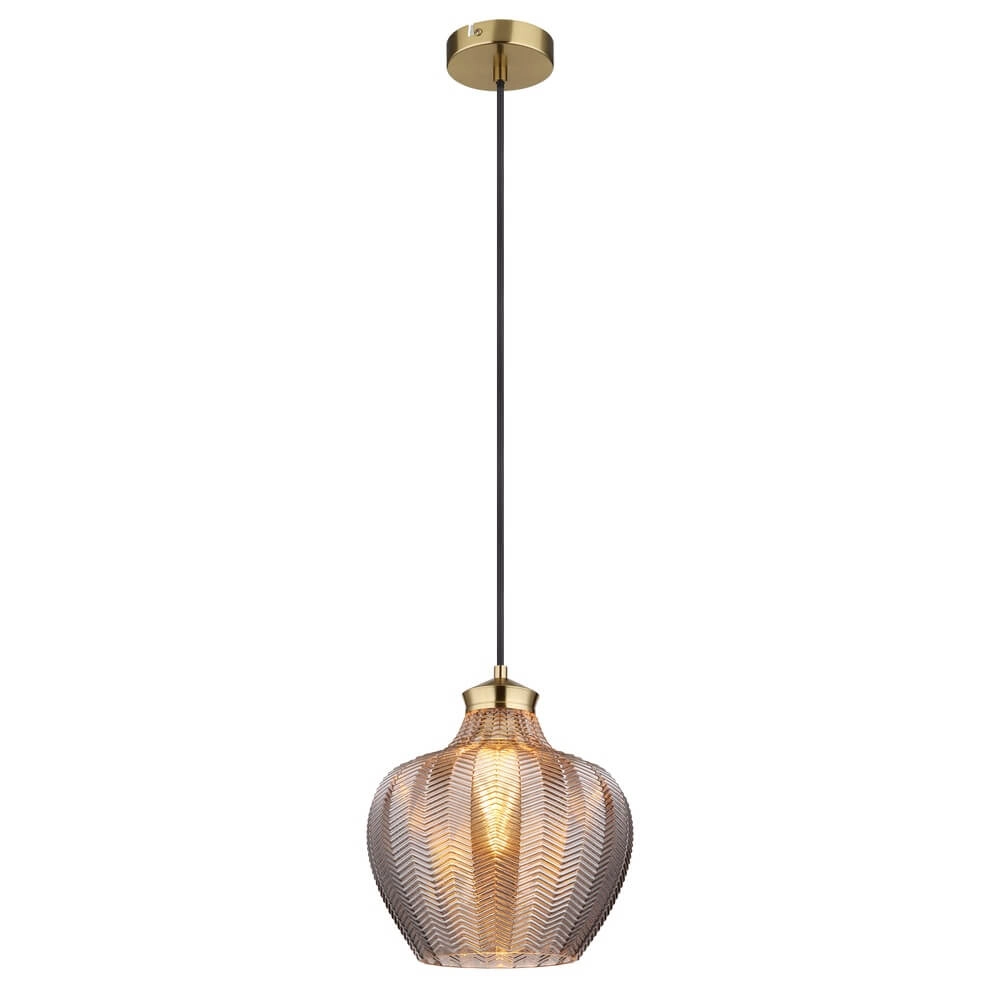 Hanglamp Jessica met gekleurd glas Ø 26cm
